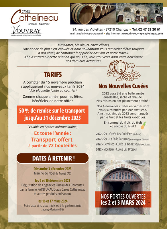 message de votre vigneron