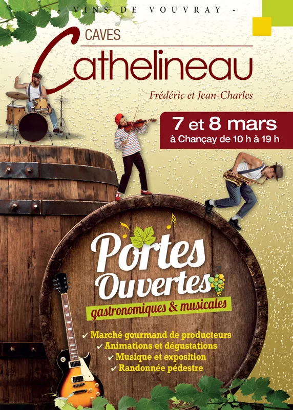 AFFICHE portes ouvertes vin vouvray 2019 s